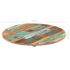 vidaXL Round Table Top 40 cm 15-16 mm Solid Reclaimed Wood 6