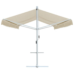 vidaXL Free Standing Awning 500x300 cm Cream 3