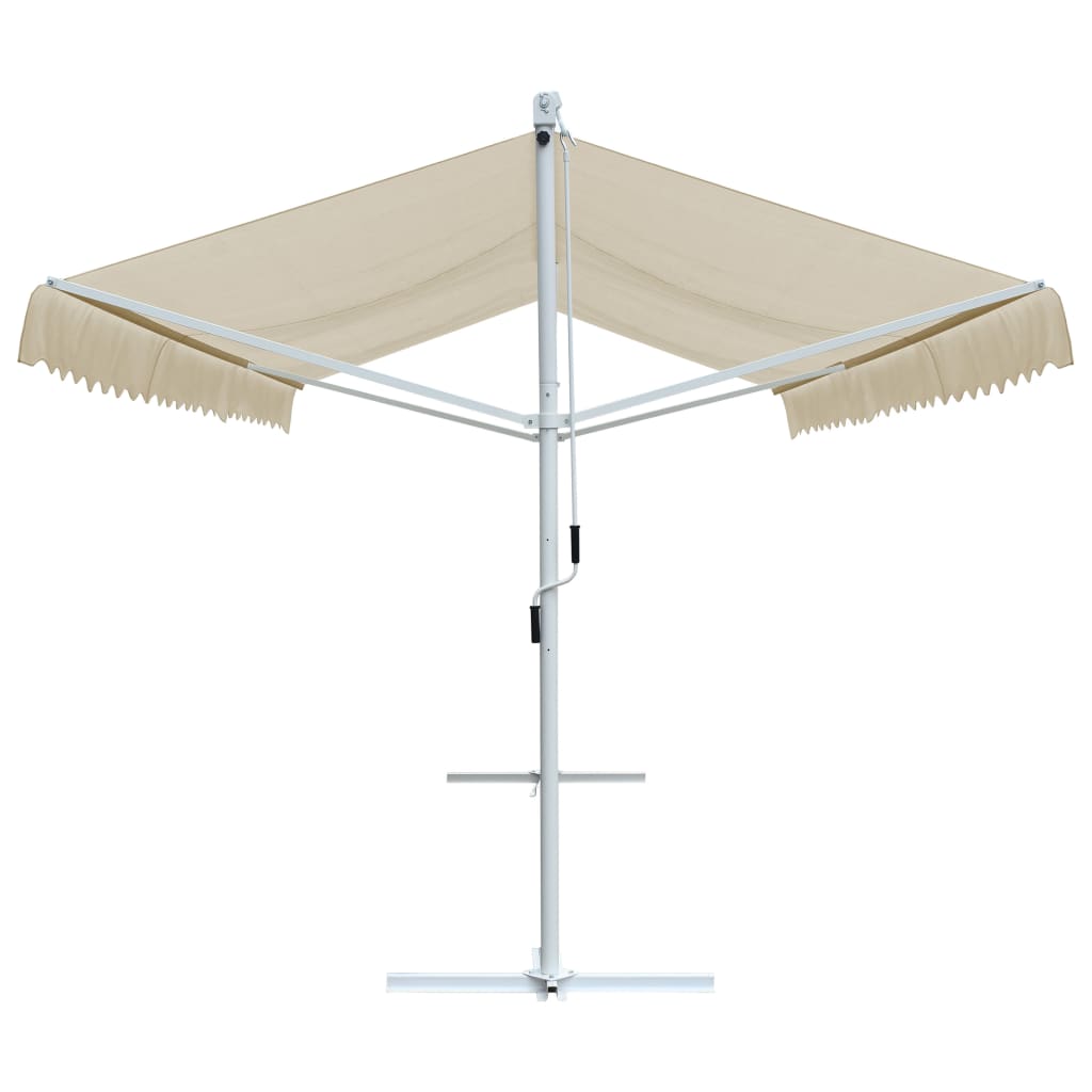 vidaXL Free Standing Awning 600x300 cm Cream 3