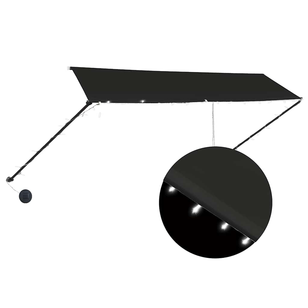 vidaXL Awning | Anthracite | Steel, Polyester with PA coating | 350 x 150 cm 2