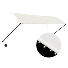 vidaXL Awning | Cream | Steel frame, 100% polyester canopy with PA coating 2