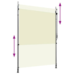 vidaXL Roller Blind | Cream | Polyester with PA coating | 150x270 cm 3