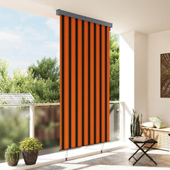 Outdoor Roller Blind 140 x 250 cm Orange and brown