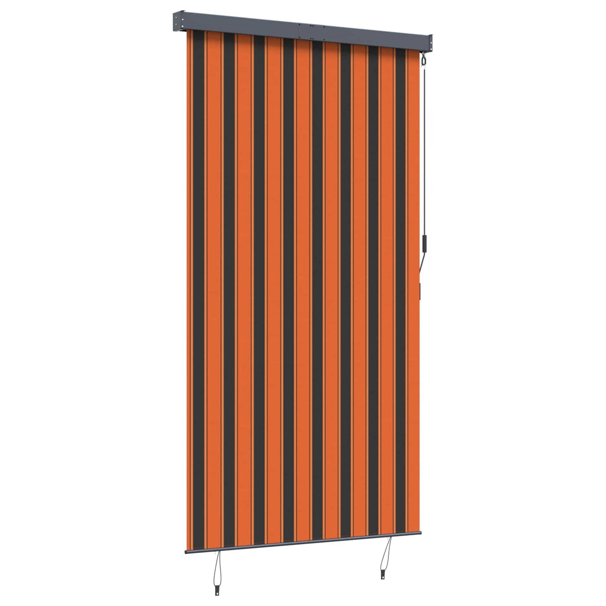 Outdoor Roller Blind 140 x 250 cm Orange and brown