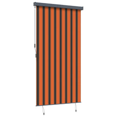 Outdoor Roller Blind 140 x 250 cm Orange and brown