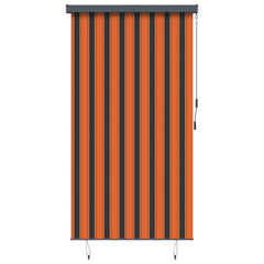 Outdoor Roller Blind 140 x 250 cm Orange and brown