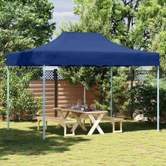 Foldable Party Tent Pop-Up 410x279x315 cm No without Sidewall Blue