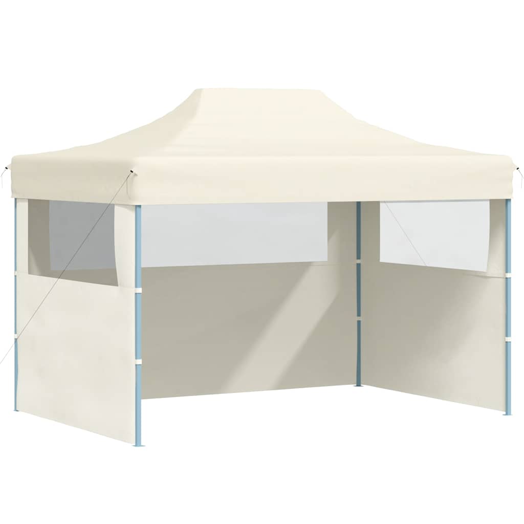 Professional Folding Party Tent with 3 Sidewalls 3x4 m Cream