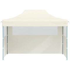 Professional Folding Party Tent with 3 Sidewalls 3x4 m Cream