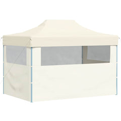 Professional Folding Party Tent with 3 Sidewalls 3x4 m Cream