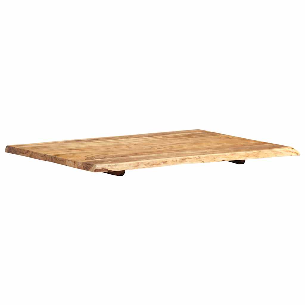 vidaXL Table Top Solid Acacia Wood 80x(50-60)x2.5 cm 5