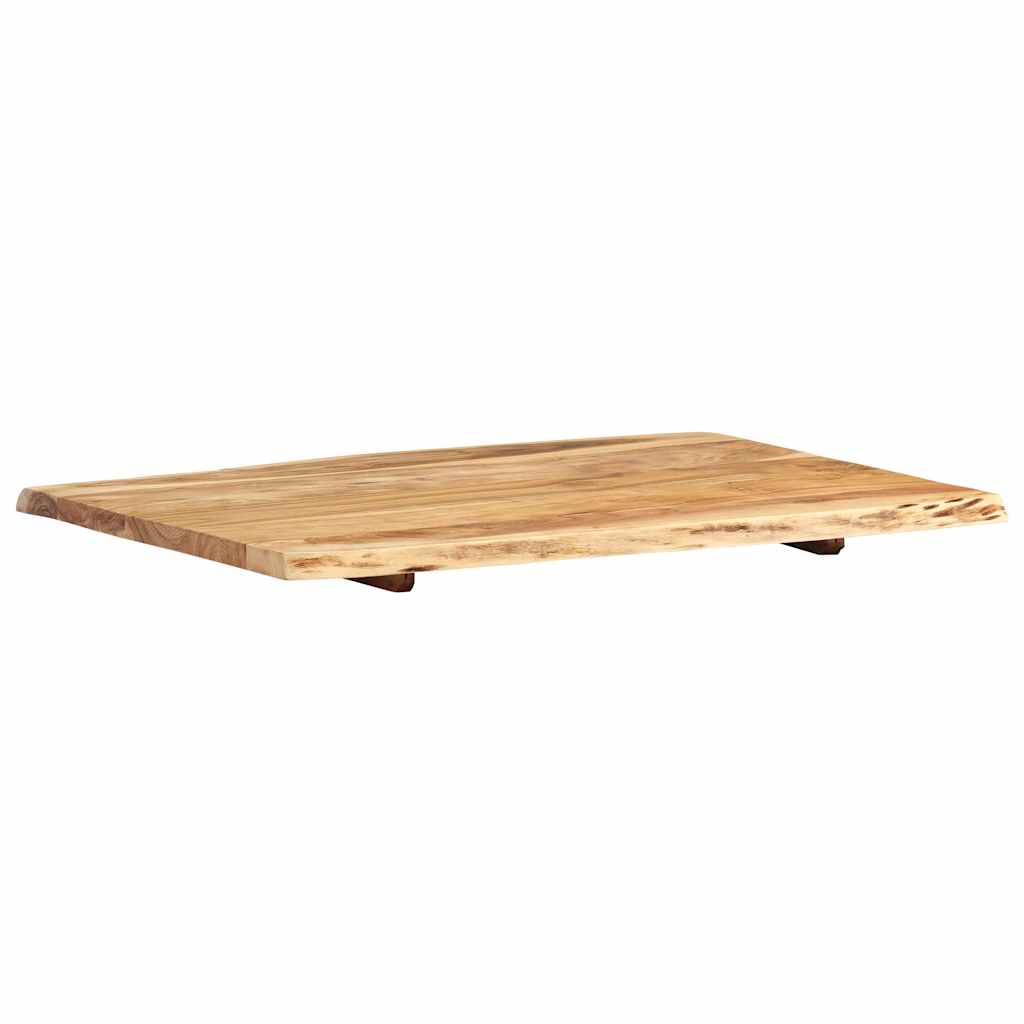vidaXL Table Top Solid Acacia Wood 80x(50-60)x2.5 cm 6
