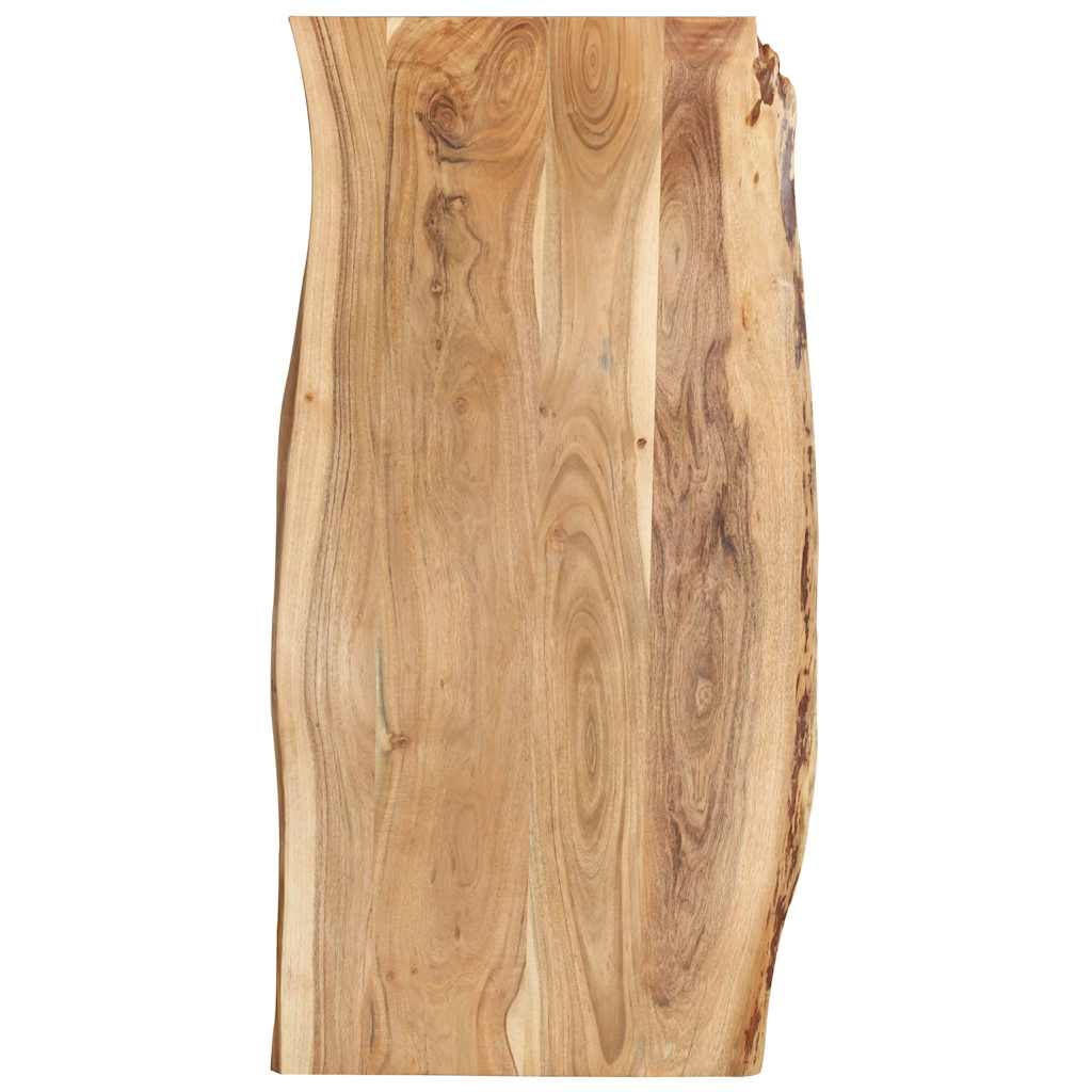 Table Top Solid Acacia Wood 58x(50-60)x2,5 118 cm 2.5 cm
