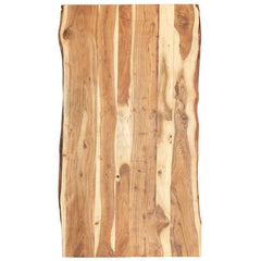 Table Top Solid Acacia Wood 58x(50-60)x2,5 118 cm 3.8 cm