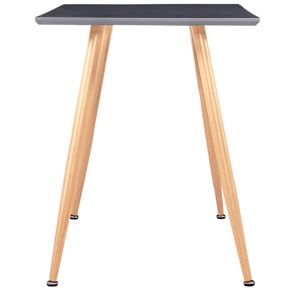 248310 vidaXL Dining Table Grey and Oak 120x60x74 cm MDF 3
