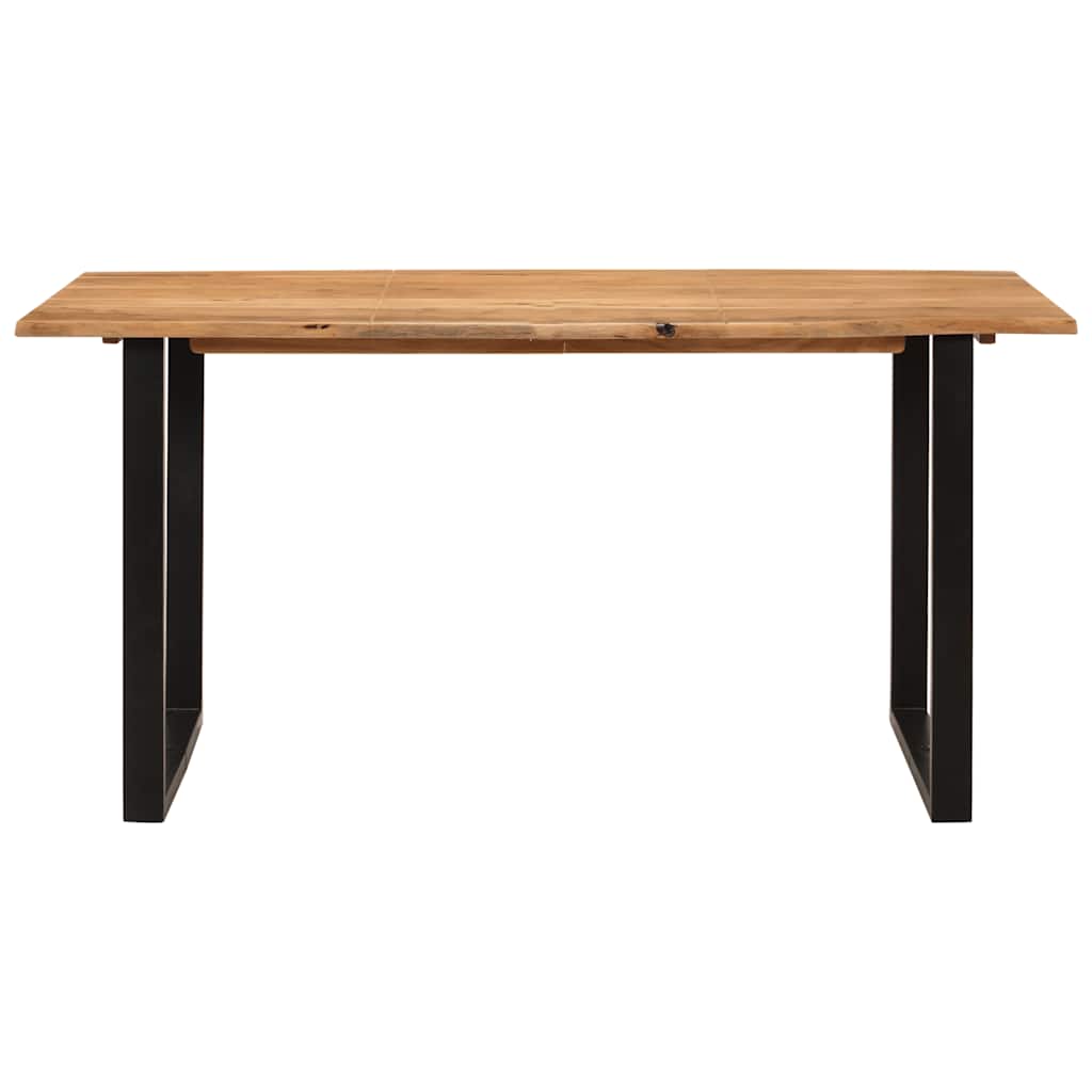 vidaXL Dining Table 154x80x76 cm Solid Acacia Wood 4