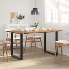 vidaXL Dining Table 154x80x76 cm Solid Acacia Wood 1