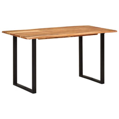 vidaXL Dining Table 140x70x76 cm Solid Acacia Wood 1