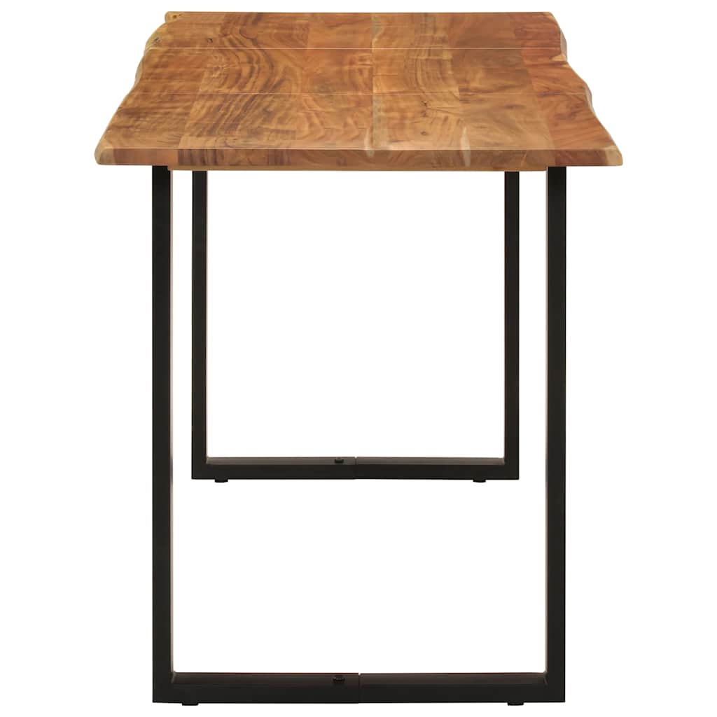 vidaXL Dining Table 140x70x76 cm Solid Acacia Wood 3