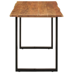 vidaXL Dining Table 140x70x76 cm Solid Acacia Wood 3