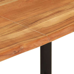 vidaXL Dining Table 140x70x76 cm Solid Acacia Wood 6