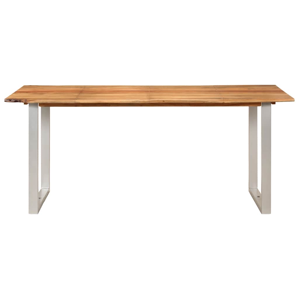vidaXL Dining Table 180x90x76 cm Solid Acacia Wood 4
