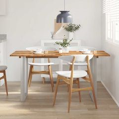 vidaXL Dining Table 154x80x76 cm Solid Acacia Wood 3