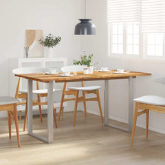 vidaXL Dining Table 154x80x76 cm Solid Acacia Wood 1