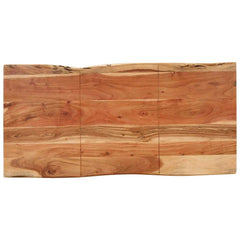 vidaXL Dining Table 140x70x76 cm Solid Acacia Wood 6