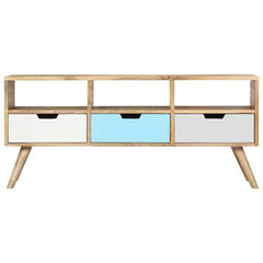 vidaXL TV Cabinet | Brown and Multicolour | Solid Mango Wood | 110 cm 3