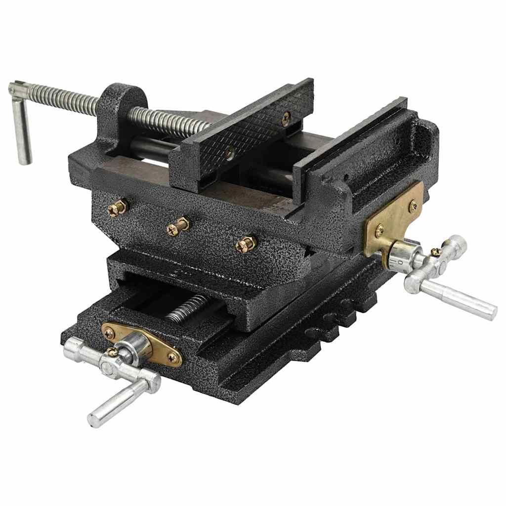 vidaXL Manually Operated Cross Slide Drill Press Vice