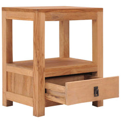 287228 vidaXL Bedside Cabinet 40x30x50 cm Solid Teak Wood 3