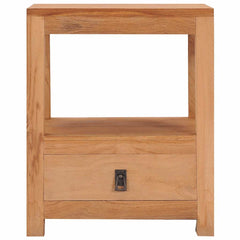 287228 vidaXL Bedside Cabinet 40x30x50 cm Solid Teak Wood 4