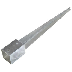 Ground Spikes Silver Galvanised Steel 6 pcs 9 cm 75 cm 9 cm