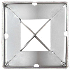 vidaXL Ground Spikes 6 pcs Silver 9x9x75 cm Galvanised Steel 5