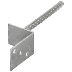 vidaXL Fence Anchors 12 pcs Silver 8x6x30 cm Galvanised Steel 2