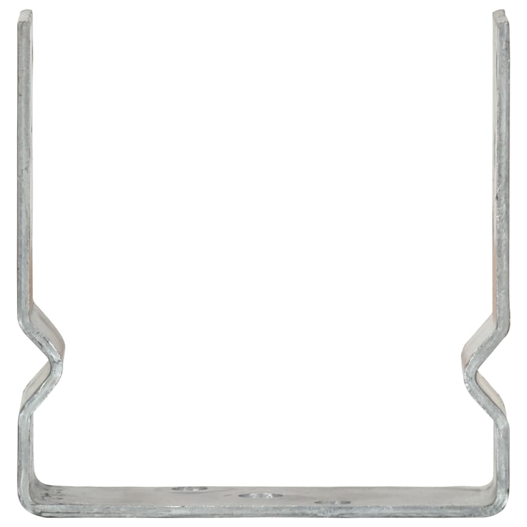 vidaXL Fence Anchors 12 pcs Silver 14x6x15 cm Galvanised Steel 3