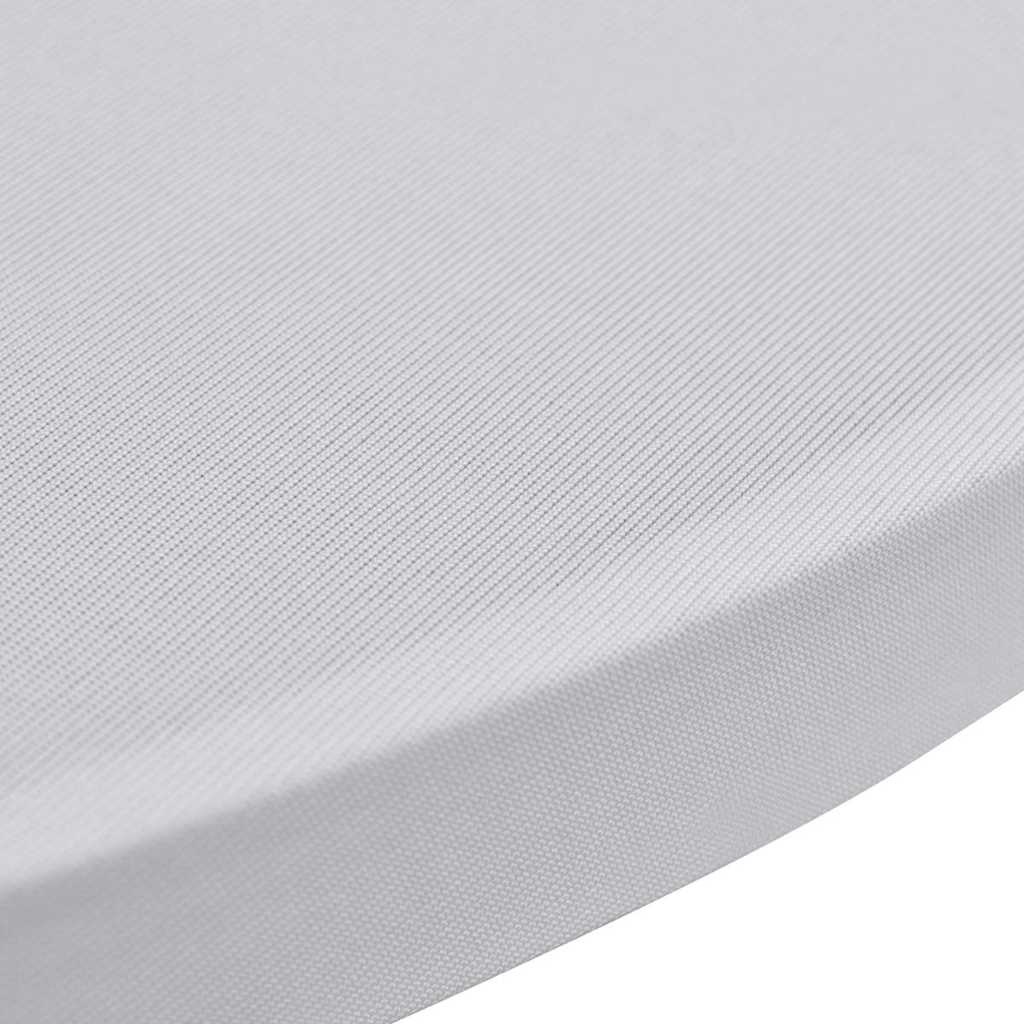 vidaXL Table Cover | Set of 4 | White | Polyester: 90%, Elastane: 10% 5