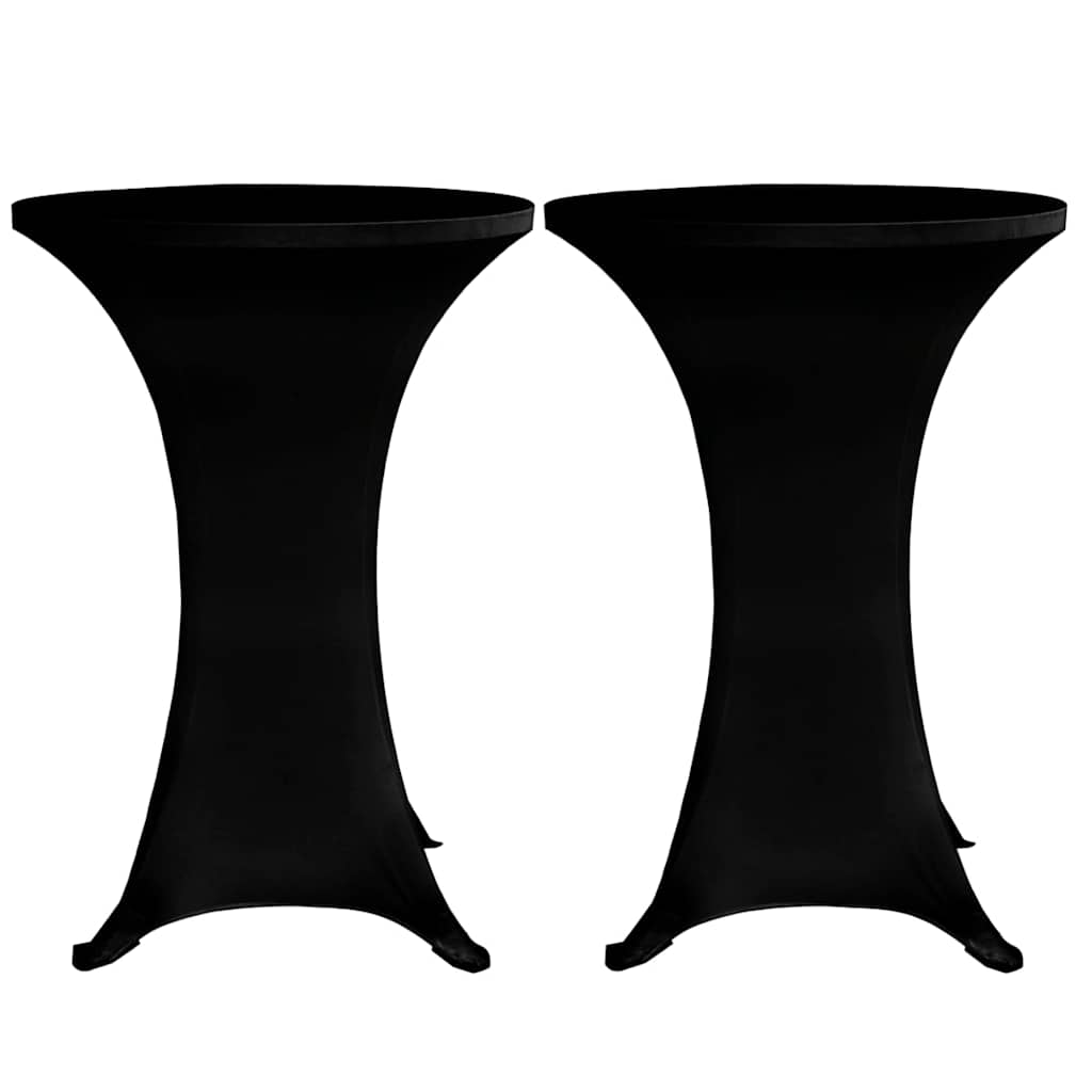 Stretch Table Cover 4 Black 60 cm