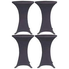 vidaXL Stretch Table Cover 4 pcs 70 cm Anthracite 1