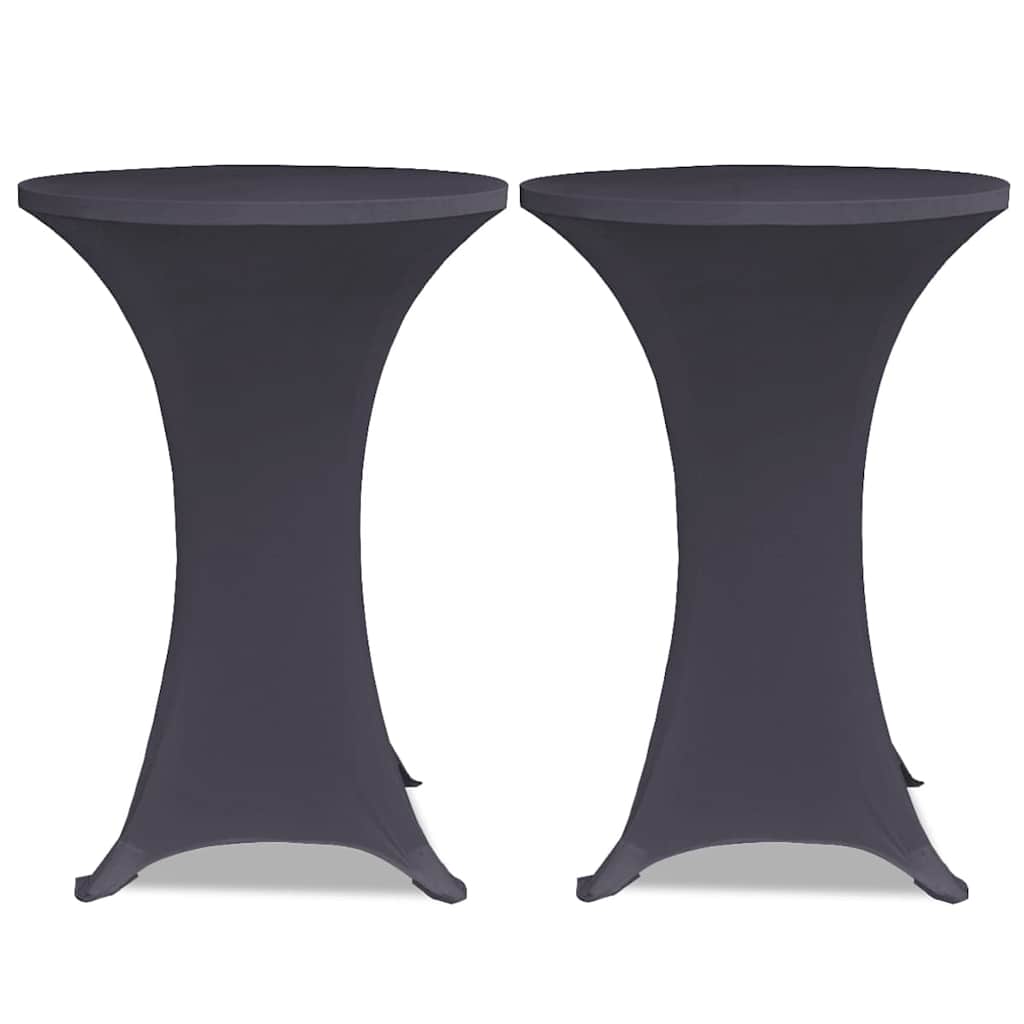 vidaXL Stretch Table Cover 4 pcs 70 cm Anthracite 3