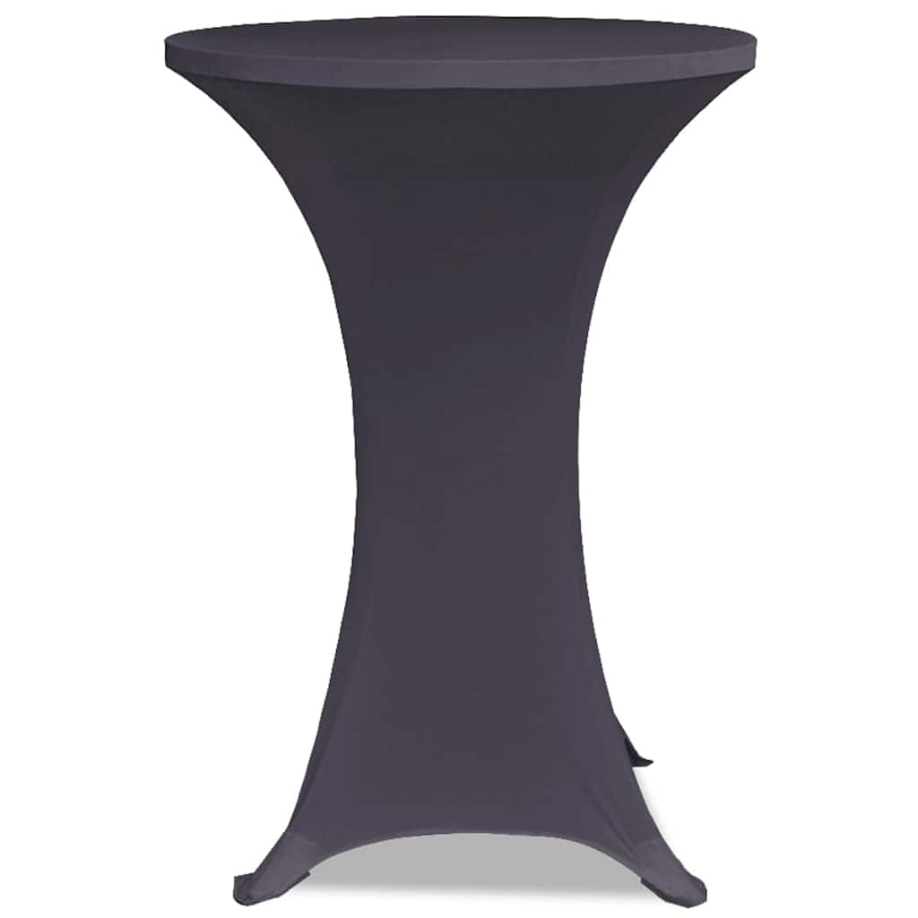 vidaXL Stretch Table Cover 4 pcs 70 cm Anthracite 4