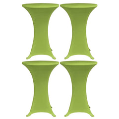 vidaXL Table Cover | Set of 4 | Apple Green | Polyester 90%, Elastane 10% 1