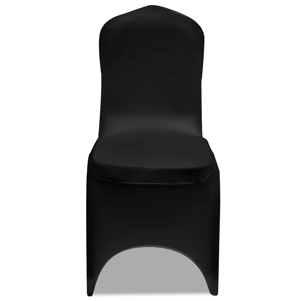 vidaXL Chair Cover | Set of 12 | Black | Polyester 90%, Elastane 10% | Universal 4
