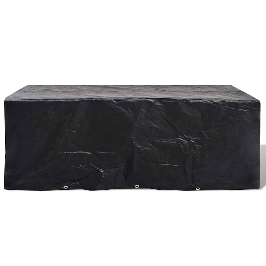 vidaXL Garden Furniture Cover | Set of 2 | Black | Polyethylene | Large 3
