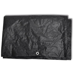 vidaXL Garden Furniture Cover | Set of 2 | Black | Polyethylene | Large 4