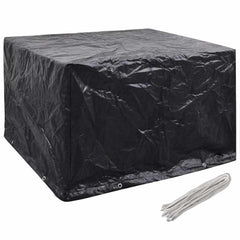 vidaXL Garden Furniture Cover | Set of 2 | Black | Polyethylene 2