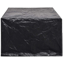 vidaXL Garden Furniture Cover | Set of 2 | Black | Polyethylene 3