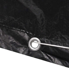 vidaXL Garden Furniture Cover | Set of 2 | Black | Polyethylene 6