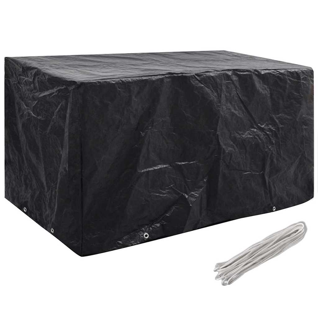 vidaXL Garden Furniture Covers 2 pcs 8 Eyelets 180x70x90 cm 2